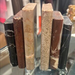 Black and Brown Stone Accent Decor